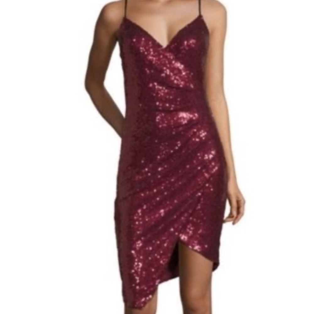 Deep Red B Smart Sequin dress. Junior 13